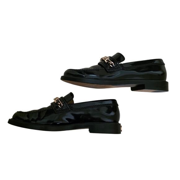 Chanel 2022 Patent Leather CC Logo Loafers Black IT 36 US 5.5 - Picture 9 of 16